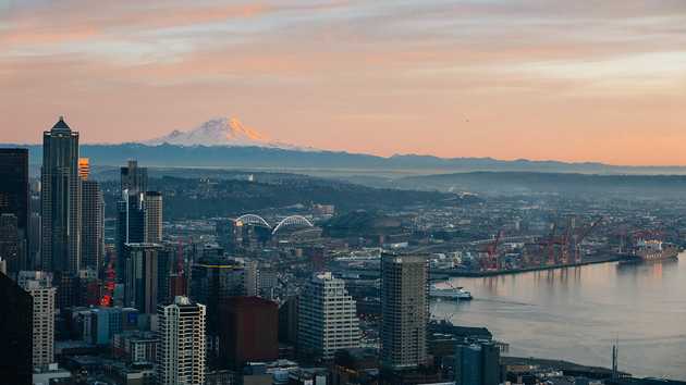 Mt. Rainier and the City