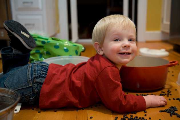 Posing on the floor