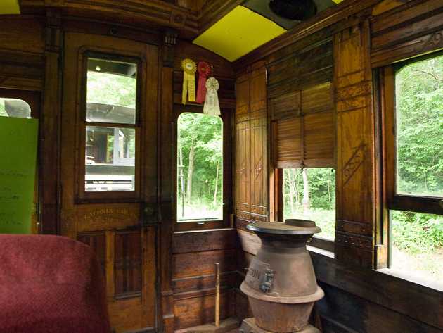 Interior of the passenger car